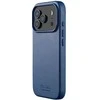 Mėlyna Mujjo Odinis dėklas - etui skórzane do iPhone 17 Pro kompatybilne su MagSafe (monaco mėlynas)