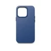 Mujjo Full Odinis dėklas with MagSafe and Metal Mygtukai for iPhone 14 Pro - Monaco Mėlyna