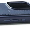 Mujjo Wallet odinis dėklas, skirtas iPhone 16 Pro Max – mėlynas