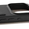 Carruzzo Mujjo Wallet Odinis dėklas - etui skórzane do iPhone 17 Pro kompatybilne su MagSafe (juodas)
