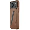Mujjo Wallet Odinis dėklas - etui skórzane do iPhone 17 Pro Max kompatybilne su MagSafe (tan)