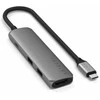SATECHI 4-in-1 USB-C Slim Multiport Adapteris 4K (Kosminė pilka)