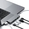 „Satechi Pro Hub mini USB-C“ skirta „MacBook“ (2 x USB-C, 2 x USB-A, Ethernet, lizdo prievadas) („Pro&amp;Air&amp;Max“) (sidabrinė)