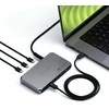 Satechi Thunderbolt 4 Slim Hub Pro | Prievadas DC 20V | 1x USB 3.2 Gen. 2 | 1x TB4 prieš srovę 96 W PD | 3x TB 4 (space pilka)