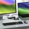 Satechi Thunderbolt 4 Slim Hub Pro | Prievadas DC 20V | 1x USB 3.2 Gen. 2 | 1x TB4 prieš srovę 96 W PD | 3x TB 4 (space pilka)
