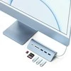SATECHI Type-C aliuminio USB 3.0 šakotuvas ir kortelių skaitytuvo vieta pilka
