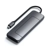 Adapteris USB Satechi SATECHI USB-C hibridinis kelių prievadų adapteris su SSD korpusu Juodas | MacBook M1 M2