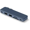 „Satechi USB-C Snap Hub“, skirtas „MacBook Neo“ – indigo spalvos