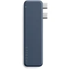 „Satechi USB-C Snap Hub“, skirtas „MacBook Neo“ – indigo spalvos