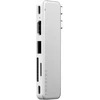 „Satechi“ USB-C Snap Hub, skirtas „MacBook Neo“ – sidabrinis
