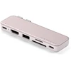 „Satechi USB-C Snap Hub“, skirtas „MacBook Neo“ – rausvas