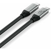 „Satechi USB4 V2 Pro“ laidas – USB-C – USB-C laidas, PD 240W, 120/80 Gbps, 8K-120 Hz, 8K-60 Hz arba 4K-144 Hz, 1,2 m (erdvė pilka)