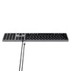 Wire klaviatūra USB C QWERTY Satechi Slim W3 su laidu ST-UCSW3M space pilka