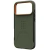 Dėklas Urban Armor Gear UAG Civilian Magsafe,Olive/Oranžinis - iPhone 17 Pro Max
