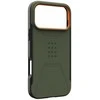 Dėklas Urban Armor Gear UAG Civilian Magsafe,Olive/Oranžinis - iPhone 17 Pro Max