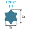 1/2" rankinis lizdas su Torx T15/60 mm antgaliu, Koken [4025-60 T15]