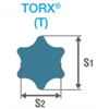 1/2" rankinis lizdas su Torx T30/60 mm antgaliu, Koken [4025-60 T30]