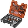 Bahco Galvučių 4-32mm, priedų ir raktų 8-17mm komplektas 1/2"+1/4" 91 vnt, Dynamic-Drive profilis
