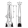 1000V Prailgintos replės 160mm, Bahco