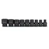 Šešiakampių smūginių galvučių rinkinys 9 vnt 1/2" 10-24mm ant bėgelio Irimo
