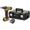 Akumuliatorinis kniediklis DeWalt DCF403E1GT-QW; 18 V; 1x1,7 Ah akum.