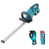 Akumuliatorinės gyvatvorių žirklės, 18 V, 2 x 5,0 Ah, 55 cm, Makita [DUH551PT2] + nemokamos pirštinės ir alyva