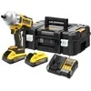 Smūginis veržliasūkis DeWalt DCF961H2T-QW; 18 V; 2x5,0 Ah akum.