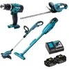 Įrankių rinkinys Makita DLX4093 (DUH523 + DUR181Z + DHP453Z + DCL180Z); 18 V; 2x3,0 Ah akum.