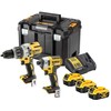 Įrankių rinkinys DeWalt DCK276P3T-QW (DCD996 + DCF887); 18 V; 3x5,0 Ah akum.