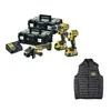 komplektas Combo DCF887 + DCD796 + DCG405, 18V DeWalt [DCK384P2T-QW] 2x5,0Ah