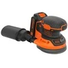 Black &amp; Decker Juodas &amp; Decker Ekscentrinis šlifuoklis Juodas &amp; Decker BDCROS18-QW; 18 V; 1,5 Ah akum.+ pakrovėjas