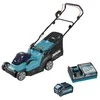 Makita LM003GM103 akumuliatorinė vejapjovė 40Vmax, XGT, 38cm, 1X4,0Ah ličio jonų akumuliatorius DC40RC, 3 viename (pjovimas / surinkimas / mulčiavimas), plastikinis korpusas