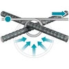 Akumuliatorinė armatūros strypų rišimo mašina 40V max XGT Makita [TR001GD203] 2x2,5Ah