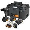 Grąžtas akumuliatorinė wiertarko-wkrętarka smūginis 18V, 2x5Ah, XR, DEWALT [DCD86MP2KT-QW] edycja MCLAREN + komplektas akcesoriów