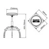 Bahco Reguliuojama darbo kėdė 635-755mm Ø 355mm max 136kg