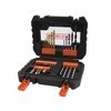 Black &amp; Decker Juodas &amp; Decker komplektas 31 vnt. grąžtai ir antgaliai 1/4" Juodas+DECKER [A7233-XJ]