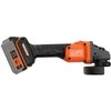 Black &amp; Decker akumuliatorinė kampinis šlifuoklis 115mm, POWERCONNECT 18V, 4,0Ah, Juodas &amp; Decker [BCG6L8F1S-QW]