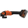 Black &amp; Decker akumuliatorinė kampinis šlifuoklis 115mm, POWERCONNECT 18V, 4,0Ah, Juodas &amp; Decker [BCG6L8F1S-QW]