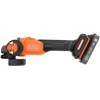Black &amp; Decker kampinis šlifuoklis 115mm, 18V, 2x2,0Ah, Juodas &amp; Decker [BCG6L8D2S-QW]