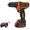 Akumuliatorinis suktuvas-gręžtuvas Black &amp; Decker BDCDD12-QW 12V 1,5Ah
