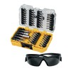 Sukimo antgalių komplektas DeWalt DT70704-QZ; 47 vnt. + akiniai nuo saulės