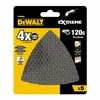 rinkinys 5 vnt. Trikampiai šlifavimo tinklai DELTA medžiui, PVC, grūdėtumas 120, 93x93x93mm, DeWalt [DTM3093-QZ]