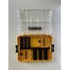 DEWALT vidutinio kietumo dėklas+ [DT70803-QZ] su 2 mažomis didelės talpos laikymo dėžėmis ir 6 antgalių laikikliais