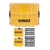 DEWALT vidutinio kietumo dėklas+ [DT70803-QZ] su 2 mažomis didelės talpos laikymo dėžėmis ir 6 antgalių laikikliais