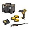 18V Akumuliatorinis suktuvas + angle bit driver DCD791P3A DEWALT