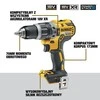 DeWalt XR 18V smūginis suktuvas gręžtuvas, DeWalt [DCD796E1T-XJ] 1x1,7Ah, Li-Ion, POWERSTACK