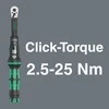 Dinamometrinis raktas Wera Click-Torque A 5; 1/4''; 2,5-25 Nm