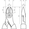 šoninis pjoviklis ERGO su progresyviu pjovimo kraštu 140 mm Bahco [2101G-140IP]