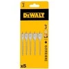 DEWALT PLOKŠČIASIS GRĄŽTAS RINKINYS 5vnt. 14, 18, 22, 25, 32mm HEX 1/4″