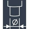 kobalto grąžtas metalui HSS-Co 13,5 mm, su šlifuota 3 lygių ALPEN rankena [0065601350100] pasukama rankena 9,5x30 mm